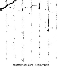 Wall fragment with scratches and cracks. Overlay grunge illustration over any design. Abstract grainy background with vintage effect