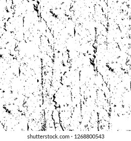 Wall fragment with scratches and cracks. Overlay grunge illustration over any design. Abstract grainy background with vintage effect