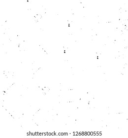 Wall fragment with scratches and cracks. Overlay grunge illustration over any design. Abstract grainy background with vintage effect