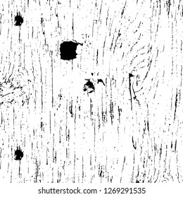 Wall fragment with scratches and cracks. Overlay grunge illustration over any design. Abstract grainy background with vintage effect