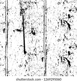 Wall fragment with scratches and cracks. Overlay grunge illustration over any design. Abstract grainy background with vintage effect