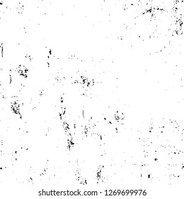 Wall fragment with scratches and cracks. Overlay grunge illustration over any design. Abstract grainy background with vintage effect