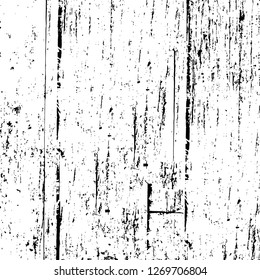 Wall fragment with scratches and cracks. Overlay grunge illustration over any design. Abstract grainy background with vintage effect