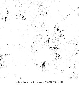 Wall fragment with scratches and cracks. Overlay grunge illustration over any design. Abstract grainy background with vintage effect