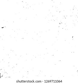 Wall fragment with scratches and cracks. Overlay grunge illustration over any design. Abstract grainy background with vintage effect