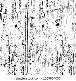 Wall fragment with scratches and cracks. Overlay grunge illustration over any design. Abstract grainy background with vintage effect