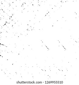 Wall fragment with scratches and cracks. Overlay grunge illustration over any design. Abstract grainy background with vintage effect