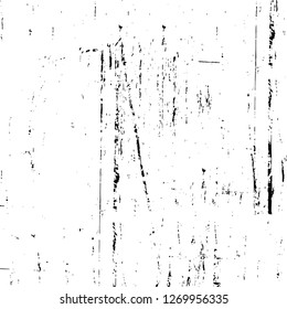 Wall fragment with scratches and cracks. Overlay grunge illustration over any design. Abstract grainy background with vintage effect