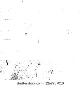 Wall fragment with scratches and cracks. Overlay grunge illustration over any design. Abstract grainy background with vintage effect