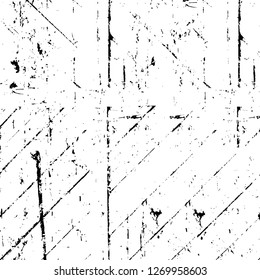 Wall fragment with scratches and cracks. Overlay grunge illustration over any design. Abstract grainy background with vintage effect