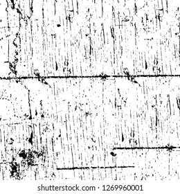 Wall fragment with scratches and cracks. Overlay grunge illustration over any design. Abstract grainy background with vintage effect