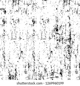 Wall fragment with scratches and cracks. Overlay grunge illustration over any design. Abstract grainy background with vintage effect