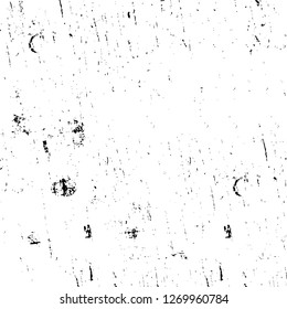 Wall fragment with scratches and cracks. Overlay grunge illustration over any design. Abstract grainy background with vintage effect