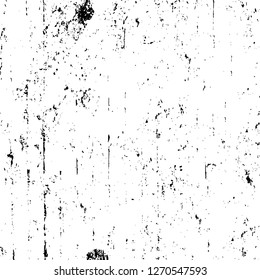 Wall fragment with scratches and cracks. Overlay grunge illustration over any design. Abstract grainy background with vintage effect