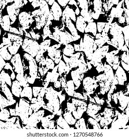 Wall fragment with scratches and cracks. Overlay grunge illustration over any design. Abstract grainy background with vintage effect
