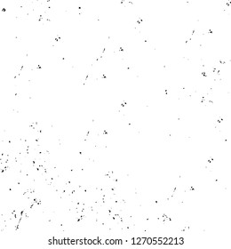 Wall fragment with scratches and cracks. Overlay grunge illustration over any design. Abstract grainy background with vintage effect