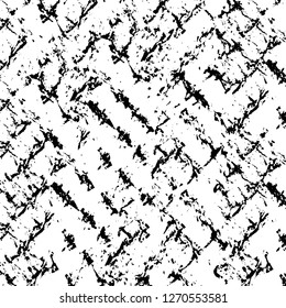 Wall fragment with scratches and cracks. Overlay grunge illustration over any design. Abstract grainy background with vintage effect