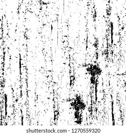 Wall fragment with scratches and cracks. Overlay grunge illustration over any design. Abstract grainy background with vintage effect