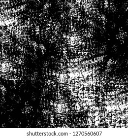 Wall fragment with scratches and cracks. Overlay grunge illustration over any design. Abstract grainy background with vintage effect
