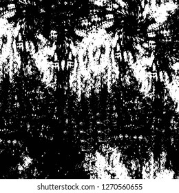 Wall fragment with scratches and cracks. Overlay grunge illustration over any design. Abstract grainy background with vintage effect