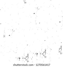 Wall fragment with scratches and cracks. Overlay grunge illustration over any design. Abstract grainy background with vintage effect