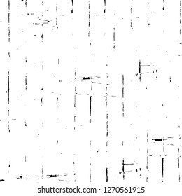 Wall fragment with scratches and cracks. Overlay grunge illustration over any design. Abstract grainy background with vintage effect