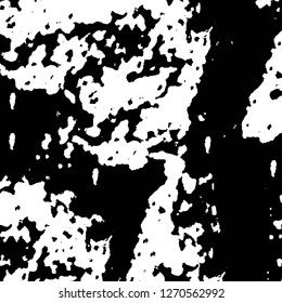 Wall fragment with scratches and cracks. Overlay grunge illustration over any design. Abstract grainy background with vintage effect