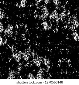 Wall fragment with scratches and cracks. Overlay grunge illustration over any design. Abstract grainy background with vintage effect