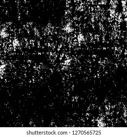Wall fragment with scratches and cracks. Overlay grunge illustration over any design. Abstract grainy background with vintage effect