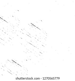 Wall fragment with scratches and cracks. Overlay grunge illustration over any design. Abstract grainy background with vintage effect