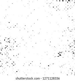 Wall fragment with scratches and cracks. Overlay grunge illustration over any design. Abstract grainy background with vintage effect