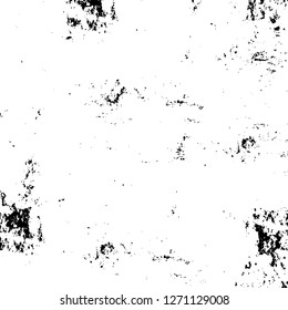 Wall fragment with scratches and cracks. Overlay grunge illustration over any design. Abstract grainy background with vintage effect