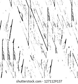 Wall fragment with scratches and cracks. Overlay grunge illustration over any design. Abstract grainy background with vintage effect