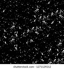 Wall fragment with scratches and cracks. Overlay grunge illustration over any design. Abstract grainy background with vintage effect