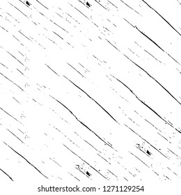 Wall fragment with scratches and cracks. Overlay grunge illustration over any design. Abstract grainy background with vintage effect