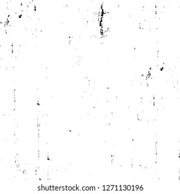 Wall fragment with scratches and cracks. Overlay grunge illustration over any design. Abstract grainy background with vintage effect