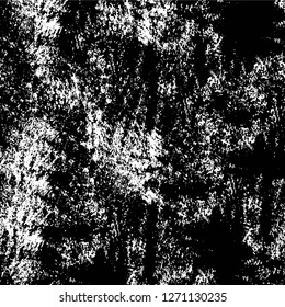 Wall fragment with scratches and cracks. Overlay grunge illustration over any design. Abstract grainy background with vintage effect