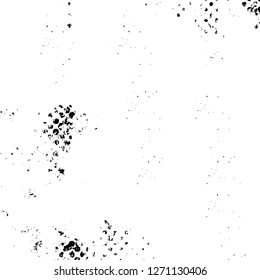 Wall fragment with scratches and cracks. Overlay grunge illustration over any design. Abstract grainy background with vintage effect