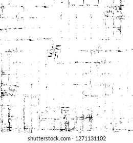 Wall fragment with scratches and cracks. Overlay grunge illustration over any design. Abstract grainy background with vintage effect