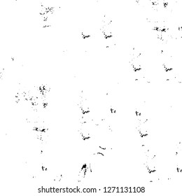 Wall fragment with scratches and cracks. Overlay grunge illustration over any design. Abstract grainy background with vintage effect