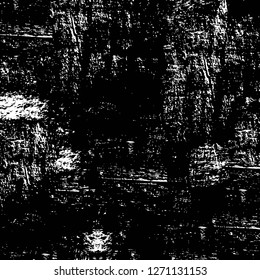 Wall fragment with scratches and cracks. Overlay grunge illustration over any design. Abstract grainy background with vintage effect