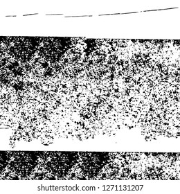 Wall fragment with scratches and cracks. Overlay grunge illustration over any design. Abstract grainy background with vintage effect