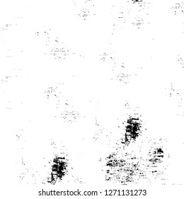 Wall fragment with scratches and cracks. Overlay grunge illustration over any design. Abstract grainy background with vintage effect