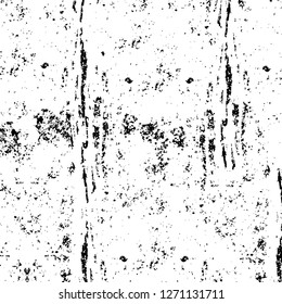 Wall fragment with scratches and cracks. Overlay grunge illustration over any design. Abstract grainy background with vintage effect