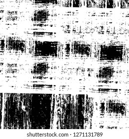 Wall fragment with scratches and cracks. Overlay grunge illustration over any design. Abstract grainy background with vintage effect