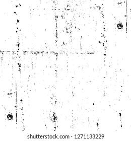 Wall fragment with scratches and cracks. Overlay grunge illustration over any design. Abstract grainy background with vintage effect