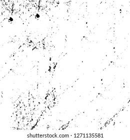 Wall fragment with scratches and cracks. Overlay grunge illustration over any design. Abstract grainy background with vintage effect