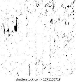 Wall fragment with scratches and cracks. Overlay grunge illustration over any design. Abstract grainy background with vintage effect