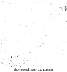 Wall fragment with scratches and cracks. Overlay grunge illustration over any design. Abstract grainy background with vintage effect