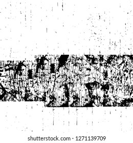 Wall fragment with scratches and cracks. Overlay grunge illustration over any design. Abstract grainy background with vintage effect